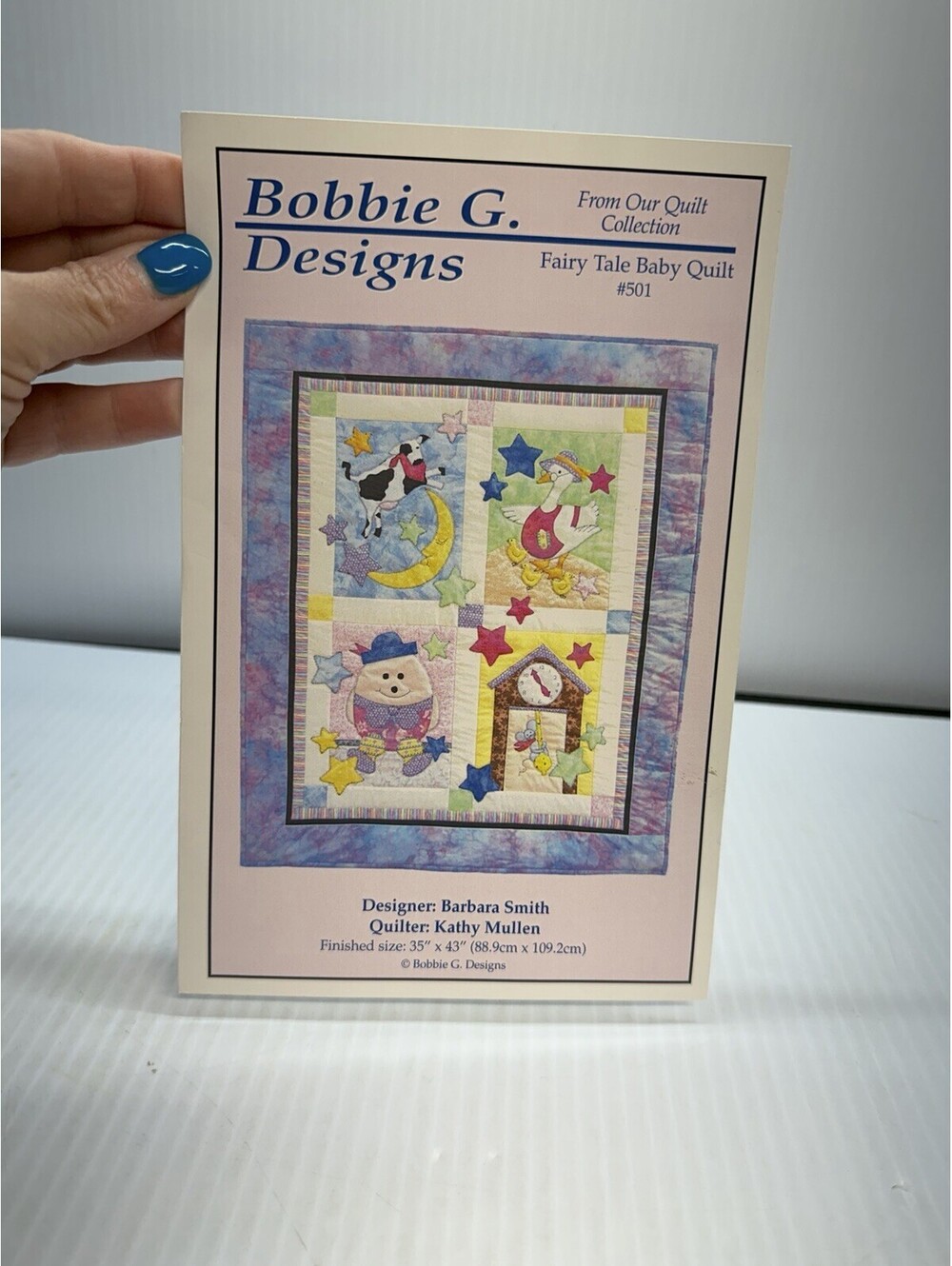 Bobbie G. Designs Quilt Collection- Fairy Tale Baby Quilt 501 "Patterns Only"